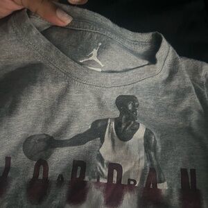 Gray Jordan Graphic T-Shirt